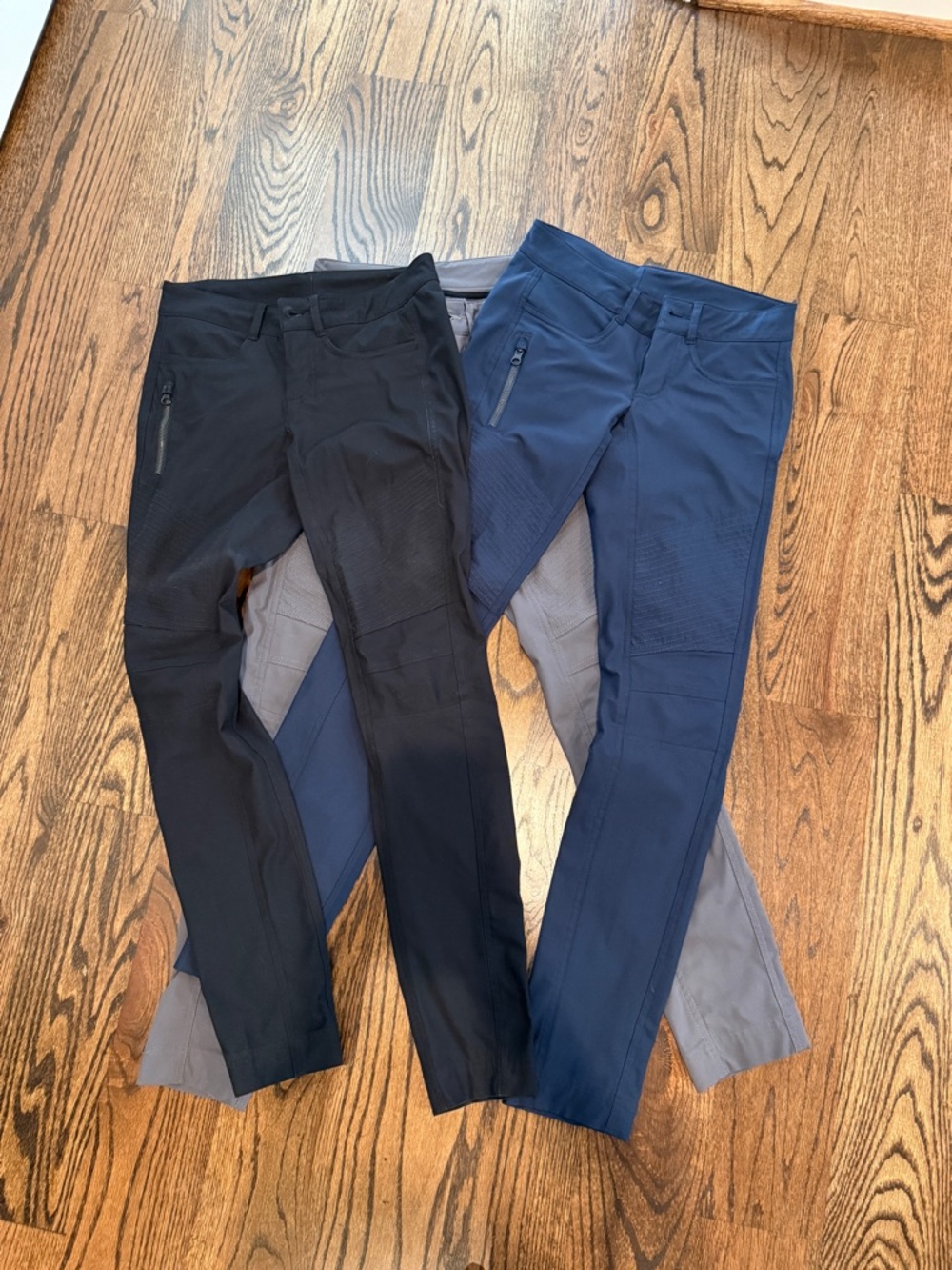 lululemon athletica Bust A Move Pants - 3 pair - Blue, Gray, Black